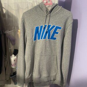 Nike light grey hoodie
